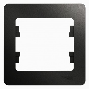 Рамка Антрацит 1-постовая Systeme Electric (Schneider Electric) Glossa GSL000701 фото