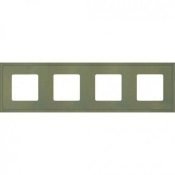 FD01604GO Рамка New Marco Green olive 4-постовая Fede фото