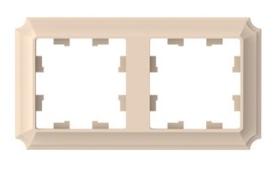 2-постовая рамка песочный Systeme Electric (Schneider Electric) AtlasDesign Antique ATN101202 фото