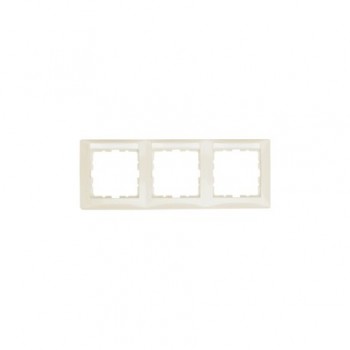 10238912 Рамка с полем для надписей S.1 Белый с блеском 3-постовая Berker фото
