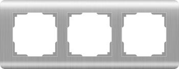 W0032106 Рамка на 3 поста  (серебряный) Stream Werkel a051277 фото