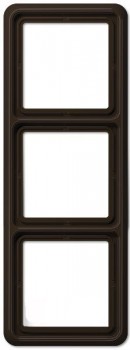 CD583WUBR Рамка CD Ударопрочная Коричневый 3-постовая Jung фото