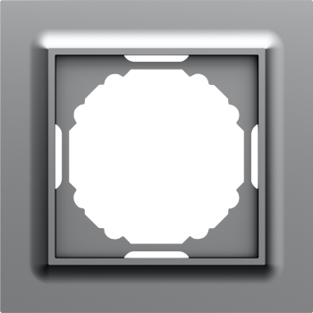 Рамка 1-я, матовый серый Donel A07 WAVE DEW21140 фото
