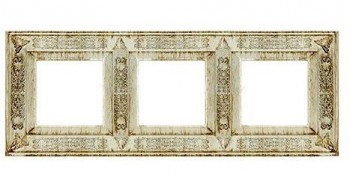 FD01413BD Рамка Provence White Decape 3-постовая Fede фото