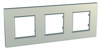 Рамка 3-постовая, титан Schneider Electric Unica Quadro MGU6.706.57 фото