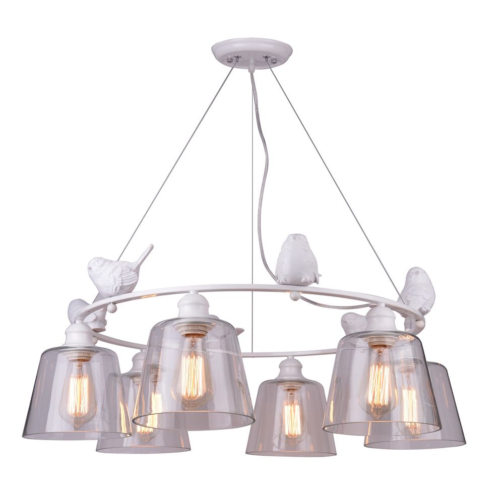 

Люстра подвесная Arte Lamp Passero A4289LM-6WH, Белый, Passero A4289LM-6WH