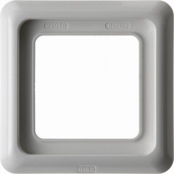 132809 Рамка с уплотнением IP44 Полярная белизна с блеском 1-постовая Berker фото