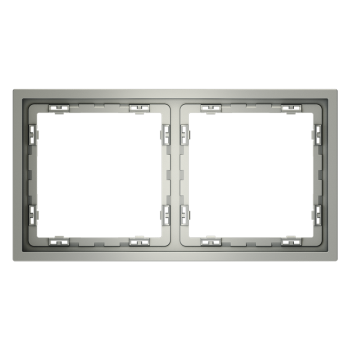 Рамка на 2 поста, сталь Voltum S70 VLS100205 фото