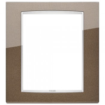 20668.C11 Рамка Eikon Chrome Classica Сиена металлик 8 модулей Vimar фото