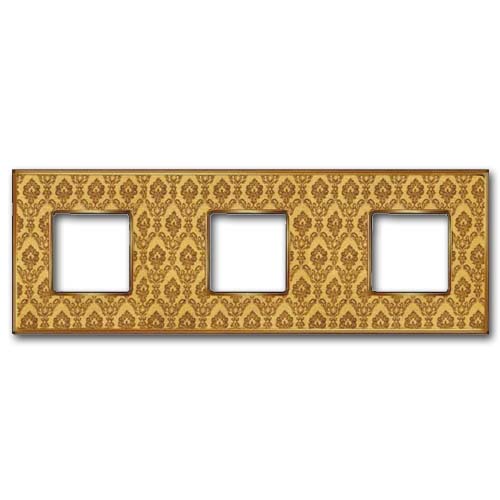 

FD01323DGOB Рамка Vintage Tapestry Decorbrass / Золото 3-постовая Fede, Vintage Tapestry FD01323DGOB