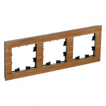 Рамка тройная дерево бамбук Systeme Electric (Schneider Electric) AtlasDesign Nature ATN353203 фото