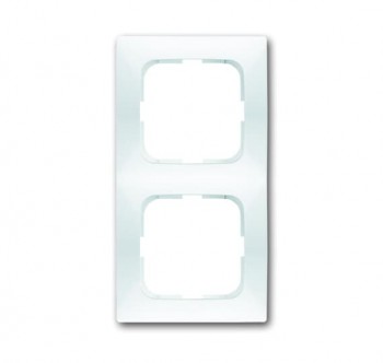 1722-214-500 Рамка Spring Альпийский белый 2-постовая ABB фото