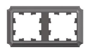 2-постовая рамка мокко Systeme Electric (Schneider Electric) AtlasDesign Antique ATN100602 фото