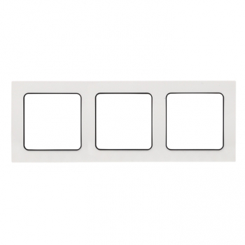 Рамка 3-ая Белый, черная линия EKF Стокгольм EZM-G-304-20 фото