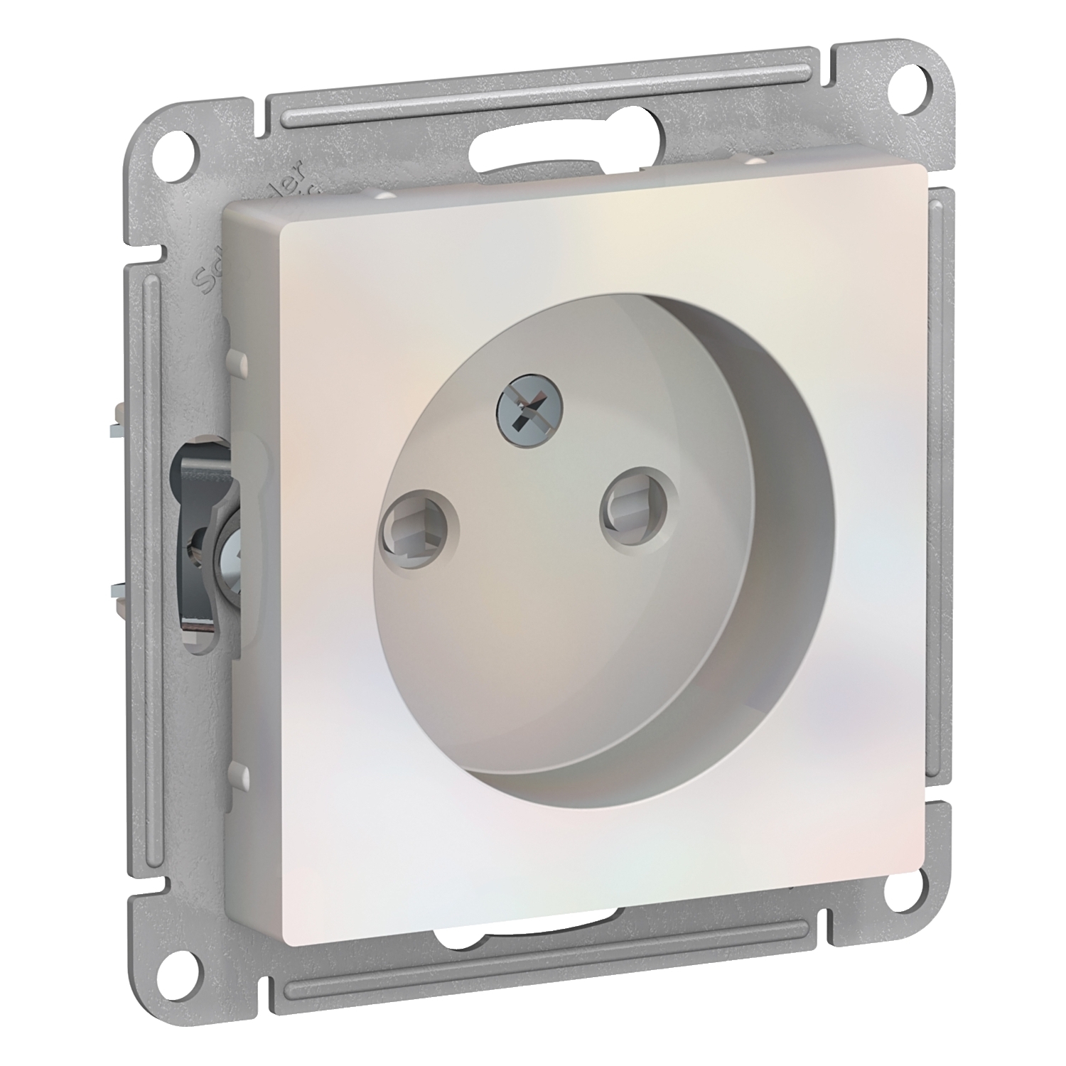 

ATN000449 Atlasdesign Розетка без заземления со шторками, 16А, механизм, Жемчуг Schneider Electric, Atlasdesign ATN000449