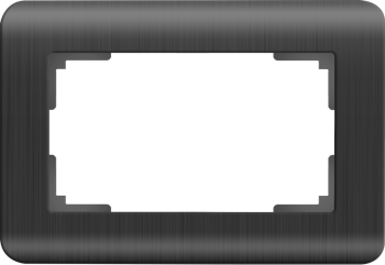 Рамка для двойной розетки, графит Stream Werkel a051270 W0082104 фото