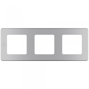 Рамка - 3 поста Алюминий Legrand INSPIRIA 673952 фото