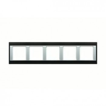 AP585GCRWW Рамка A Plus Хром / Белый 5-постовая Jung фото