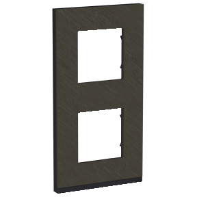 NU6004V87 Рамка Unica Pure Камень / Антрацит 2-постовая вертикальная Schneider Electric фото