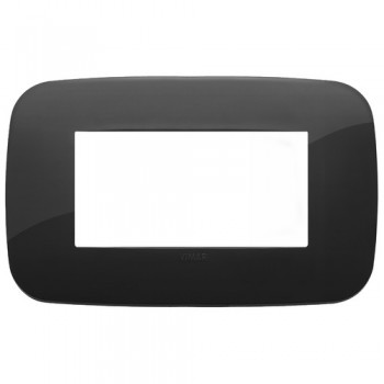 19684.81 Рамка Arke Round Черный 4 модуля Vimar фото