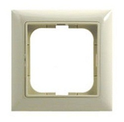 Рамка 1 пост с декоративной вставкой, слоновая кость ABB Basic 55 1725-0-1484 фото