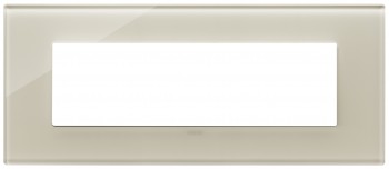 22657.72 Рамка Eikon EXE Бежевый 7-модульная Vimar фото