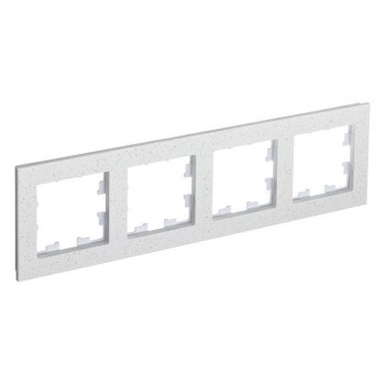 Рамка четверная крем роял мрамор Systeme Electric (Schneider Electric) AtlasDesign Nature ATN343104 фото