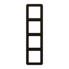 CD584WUBR Рамка CD Ударопрочная Коричневый 4-постовая Jung фото