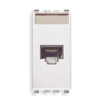 

20339.4.B Розетка rj45 netsafe cat5e utp 110 , белая Vimar Eikon, Eikon Total Look 20339.4.B