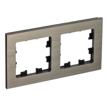Рамка двойная латунь металл Systeme Electric (Schneider Electric) AtlasDesign Nature ATN312202 фото