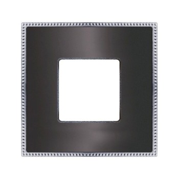 FD01431GRCB Рамка Belle Epoque Metal Графит / Хром 1-постовая Fede фото