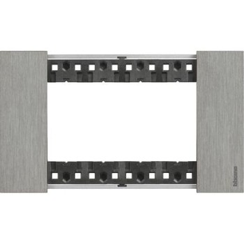 KA4804ZG Рамка Bticino Living Now ACCIAIO 4-модульная фото