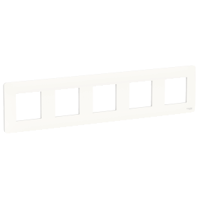 NU201018 Рамка Unica Studio Белый 5-постовая Schneider Electric фото