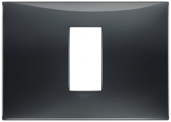 Накладка на 1 модуль центрально для коробки на 3 модуля, ардезия Vimar Neve Up 09671.03 фото