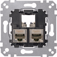 

MTN4575-0012 Actassi 2xRJ45 телек роз Cat5e STP Merten, M-Smart MTN4575-0012