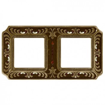 FD01352PBCL Рамка Siena Bright Patina 2-постовая Fede фото