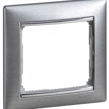 770331 Рамка Valena Алюминий матовый 1-постовая Legrand фото