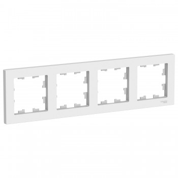 Рамка Белый 4-постовая Systeme Electric (Schneider Electric) AtlasDesign ATN000104 фото