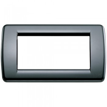 16764.16 Рамка Idea Rondo Черный 4 модуля Vimar фото