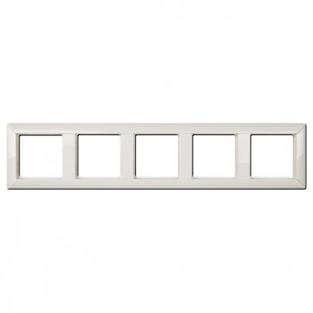 EP485WW Рамка Jung ECO Profi Белая 5 постов горизонтальная/вертикальная фото