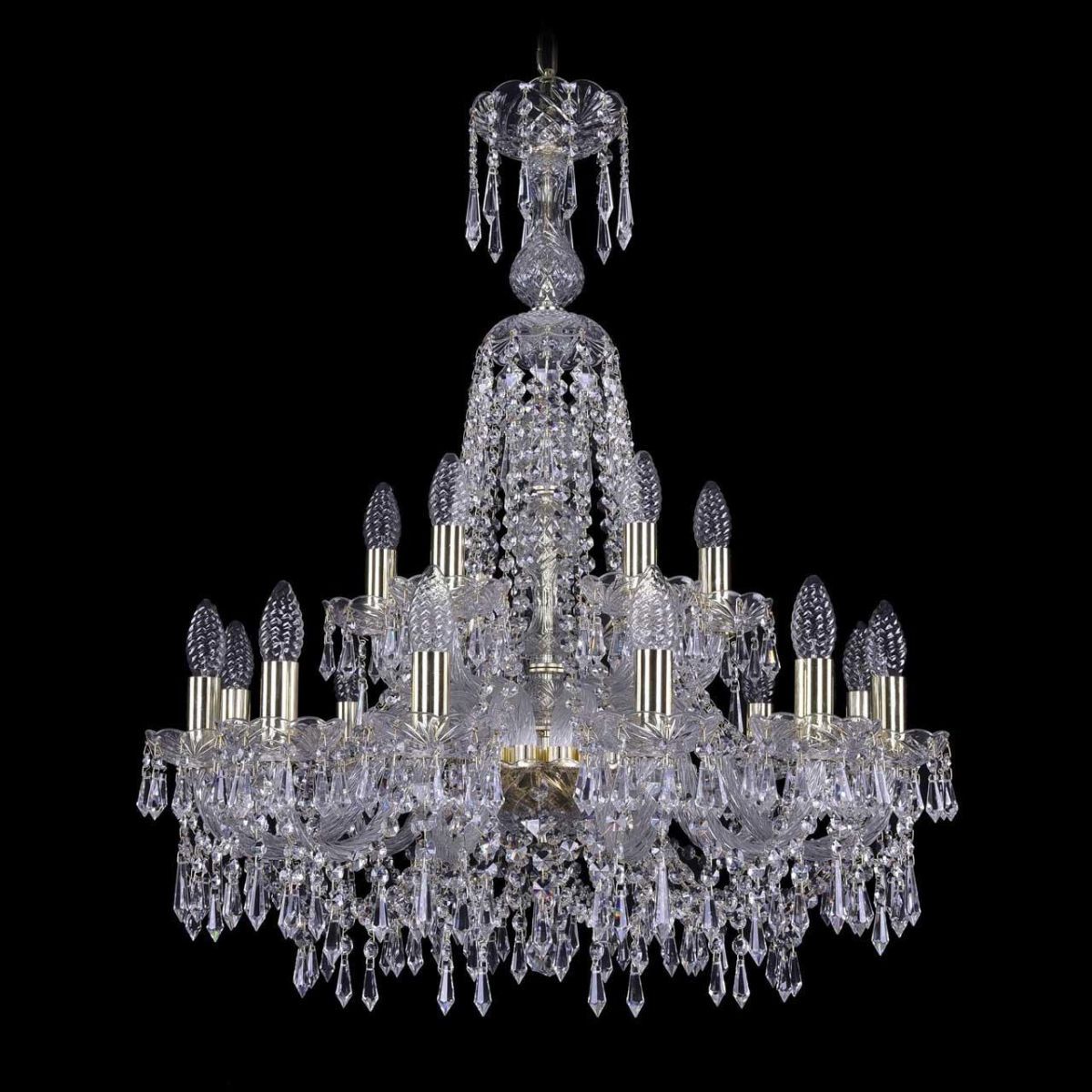 

Подвесная люстра Bohemia Ivele 1403/12+6/240/XL-80/G, Золотой, 1403 Gold 1403/12+6/240/XL-80/G