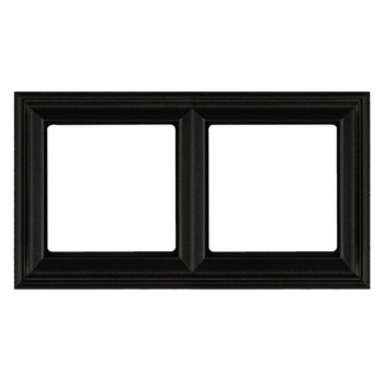 EPD482SWM Рамка термопласт; черный матовый 2-постовая Jung фото