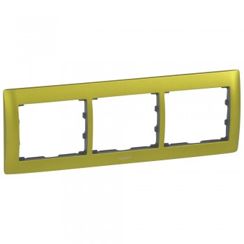 771923 Рамка Galea Life Зеленый 3-постовая Legrand фото