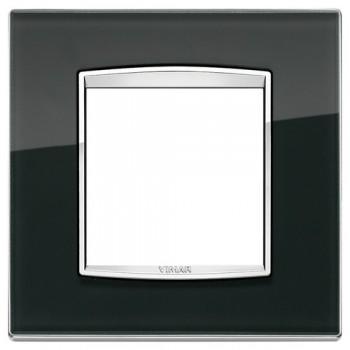 20642.C71 Рамка Eikon Chrome Classica Лед черный 2 модуля Vimar фото