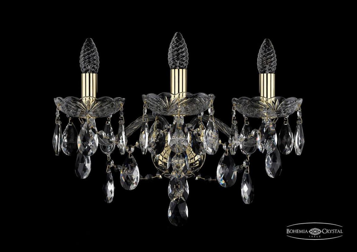 

Бра Bohemia Ivele 1415B/3/165/XL/G, Золотой, 1415 1415B/3/165/XL/G