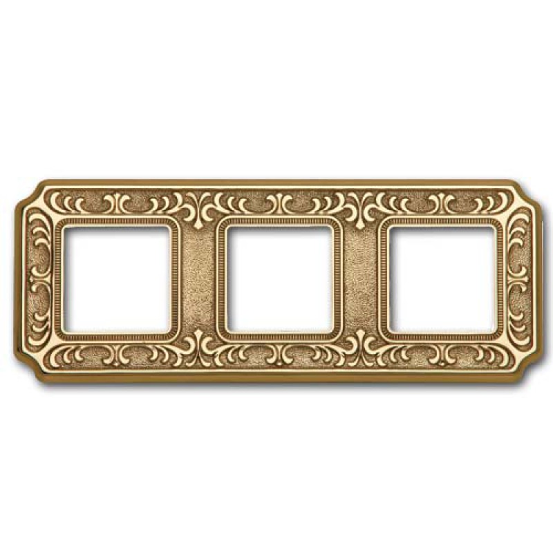 

FD01353OB Рамка Siena Bright Gold 3-постовая Fede, Siena FD01353OB