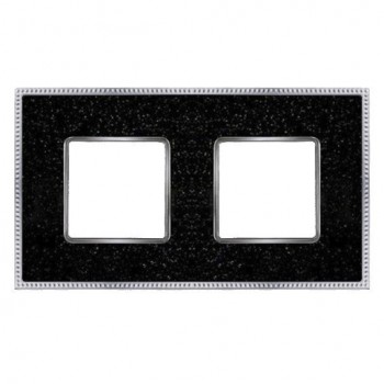 FD01462BQCB Рамка Belle Epoque Corinto Bright chrome 2-постовая гор/верт. Fede фото