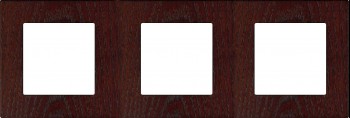 37803042 Рамка F37 Венге 3-постовая Fontini фото