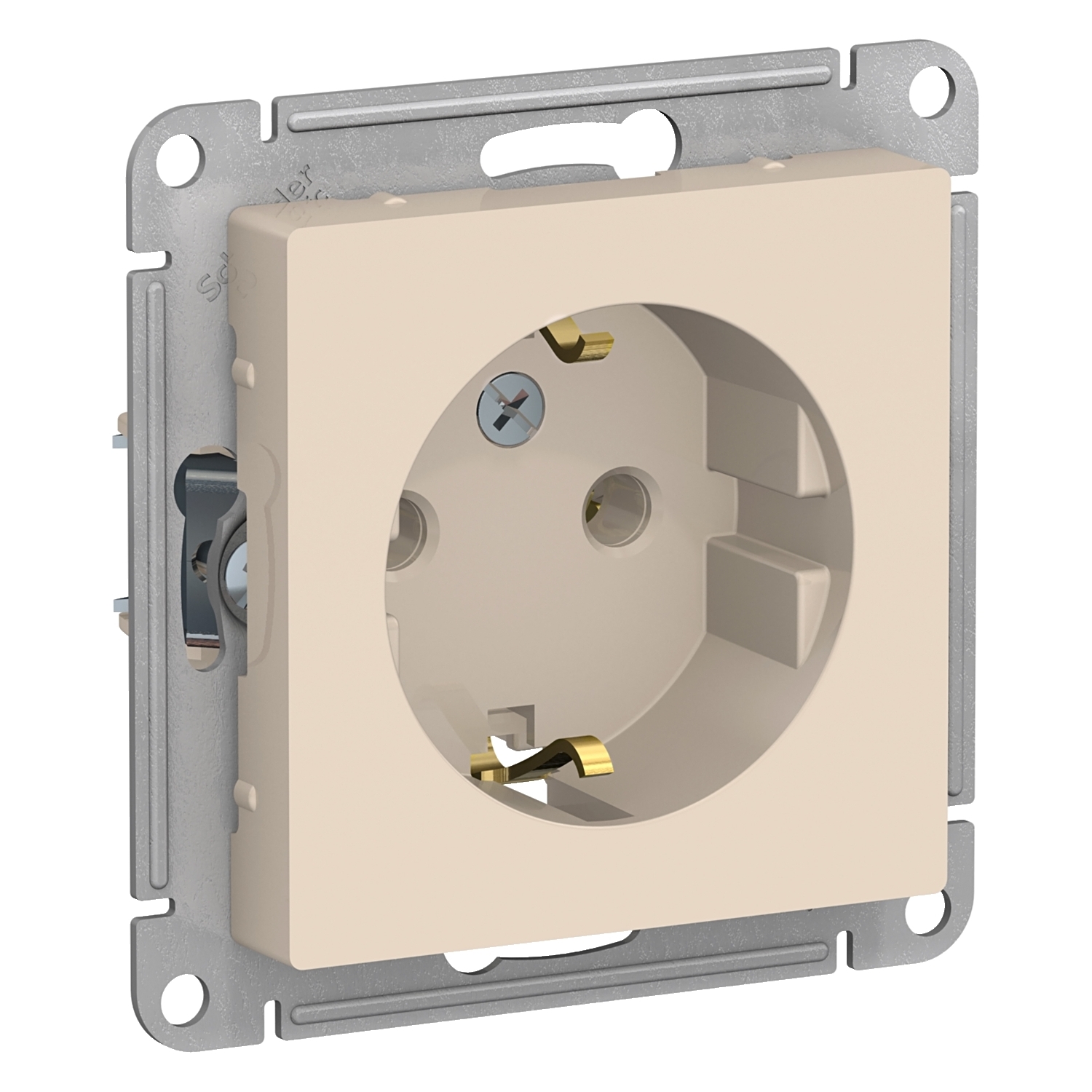 

ATN000243 Atlasdesign Розетка с заземлением, 16А, механизм, Бежевый Schneider Electric, Atlasdesign ATN000243