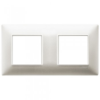 14643.21 Рамка Plana Никель матовый 4 модуля Vimar фото